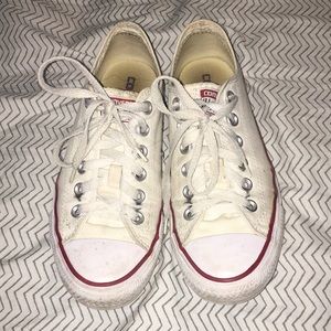 White Low Cut Conserve All Star Shoes